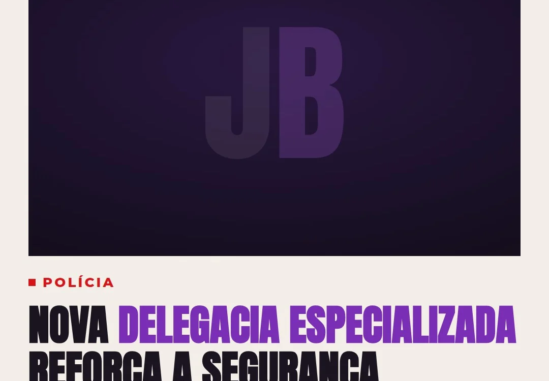 Fachada de delegacia de polícia na Baixada Fluminense atendendo a região de Belford Roxo